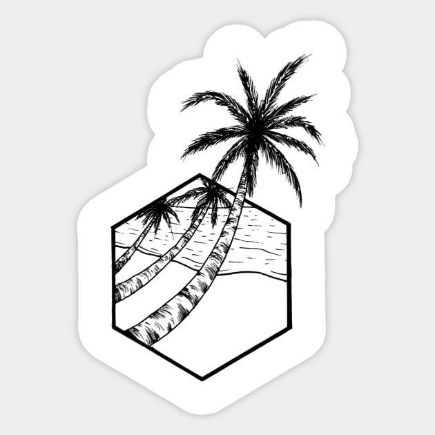 Palm Trees Sticker by Ysketch